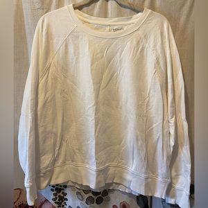 Athleta crew neck sweatshirt. Size L. Gently worn. Color white.